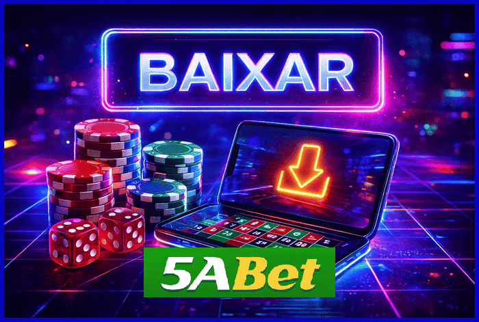 Banner destacando o app 5ABET disponível para baixar grátis