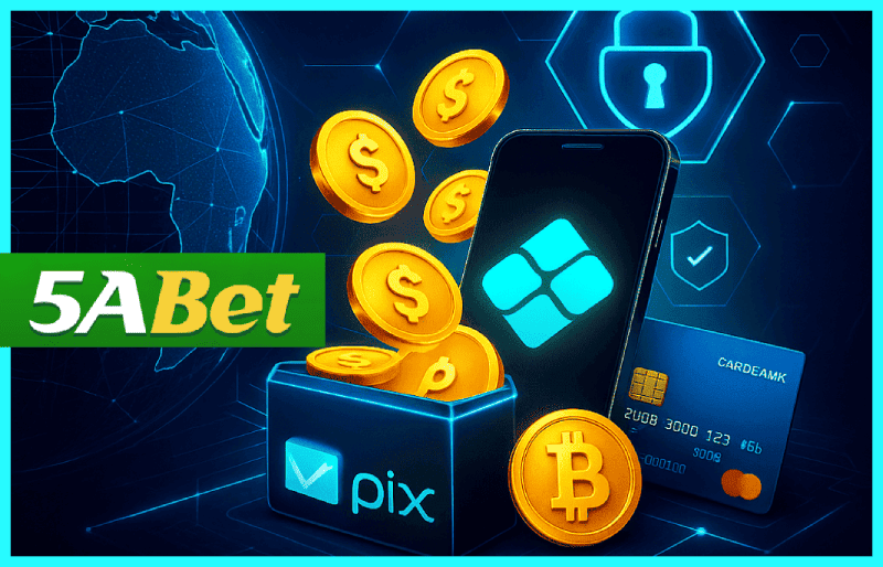 5ABET com vários tipos de apostas esportivas